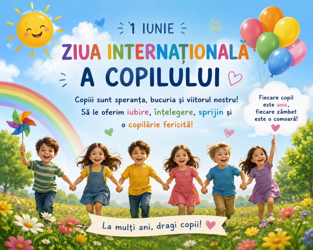 Mesaj de felicitare cu prilejul Zilei Internaționale a Ocrotirii Copilului și Zilei Mondiale a Părinților