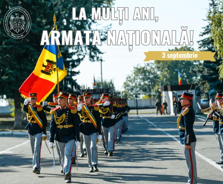 Mesaj de felicitare cu prilejul Zilei Armatei Naționale în Republica Moldova
